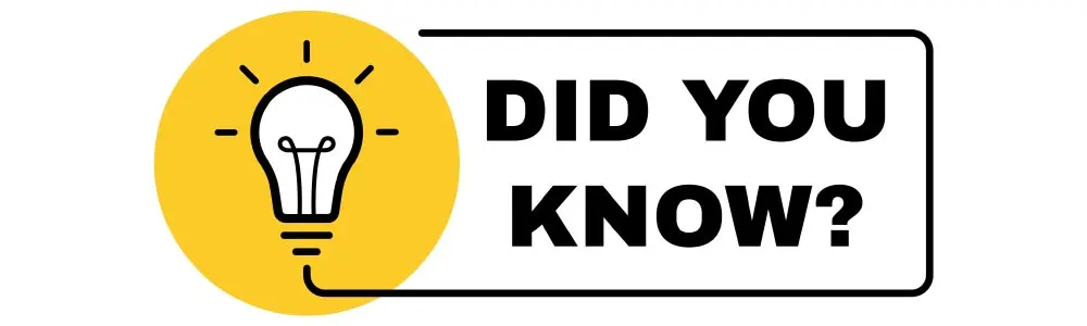 "did you know" vector and light bulb